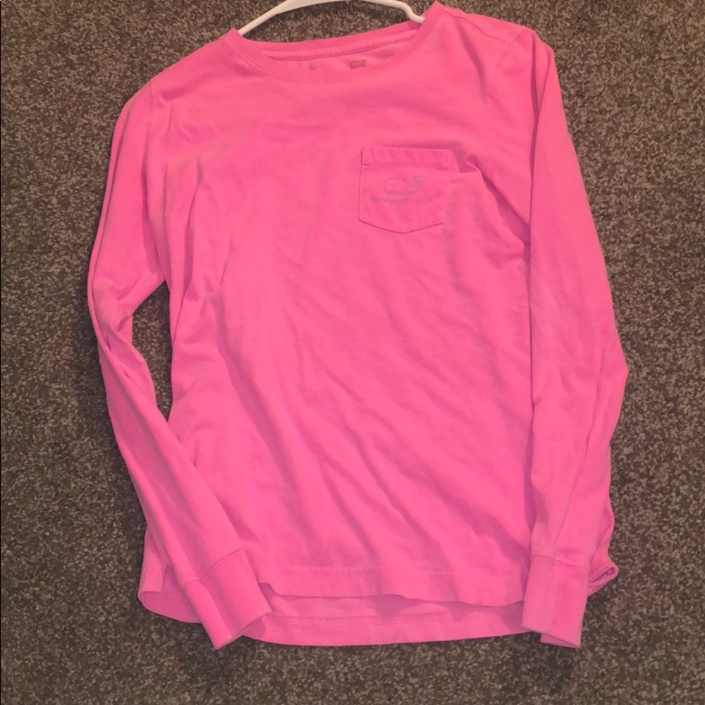 pink and teal vineyard vines long sleeve! - Picture 1 of 7